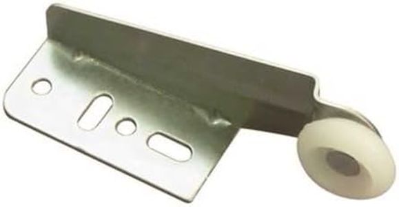 Brixwell Cabinet Drawer Roller Guide with 3-1/32" Length, 3/4" Wheel Diameter, 13/16" Height, 1-3/4" Base Length and Steel Built in Gray Finish for Cabinet Roller Track, Drawer Slide Roller