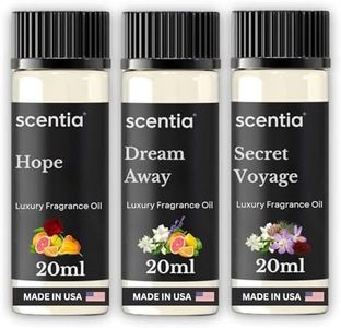 Designer Perfume Dupe Diffuser Oil 3X20ml | Inspired by Iconic Perfumes| Essential Oil Blend for Aromatherapy waterless diffusers & Humidifiers |Notes of Sandalwood, Rose, Lavender, Jasmine