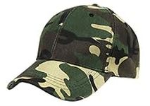 Mens Boys Camouflage Baseball Cap Sun Protection Large Visor Summer Sun Hats Headwear Breathable Outdoor Sports Cycling Camping Fishing Hunting Travel Beach Tennis Golf Baseball Hat Cap Green