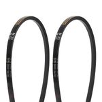 HARFINGTON 2Pcs M-23 Rubber V Belt Drive Transmission Belt 23" Pitch Girth 10mm Width 5.5mm Height JIS Standard Industrial Power Belt for Machinery Mower