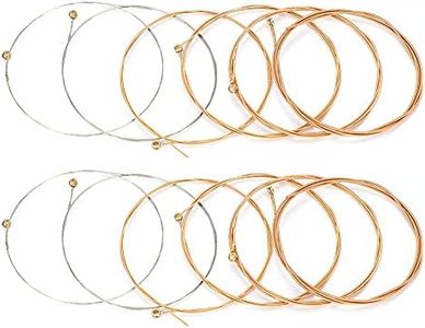 12 String Guitar Strings Acoustic Steel Copper Wound Replacement Set For Classical Folk Musical Instruments E1-E12 Full Set