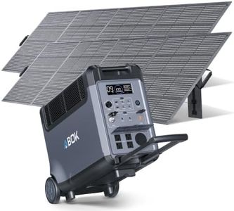 ABOK 3600 Portable Power Station, 3840Wh LiFePO4 Battery, 3600W Electric Solar Generator for Home Use, Power Outages, Emergency, Outdoor Camping, RVs (3840Wh + Extra Battery)