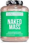 NAKED Double Chocolate Vegan Mass - All Natural Chocolate Weight Gainer Protein Powder - 8Lb Bulk, GMO Free, Gluten Free & Soy Free. No Artificial Ingredients - 1,360 Calories - 11 Servings