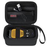 Elonbo Carrying Case for DEWALT/Noxgear 39g Wearable Bluetooth Speaker, Magnetic Clip-On Wireless Jobsite Pro Water-Resistant Portable Speaker Travel Storage Cover Bag Organizer Holder, Black