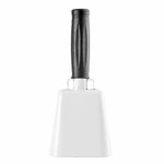 Cowbells,Steel Cowbell with Handles,Hand Bells Chimes (White)