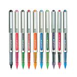 uni-ball Eye UB157 0.7mm Roller Ball Pen | Multicolor Ink, Pack of 10