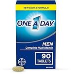 One A Day Multivitamin for Men - Daily Vitamins For Men - Men's Multivitamin With Vitamin A, Vitamin C, Vitamin D and Zinc for Immune Support, Vitamin E, B12, Magnesium, Lycopene Calcium, 90 tablets