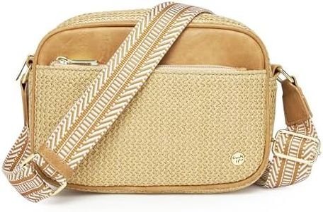 AOCINA RFID Straw Summer Purses for Women 2025 Woven Crossbody Bags Shoulder Handbags for Everyday Beach Travel Vacation Essentials(Weaving Khaki)