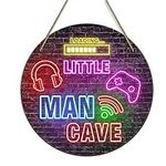 Neon Little Man Cave Sign, Boys Tee
