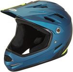 Bell Unisex - Adult Sanction MTB Bike Helmet Matte Blue/Hi-Viz L