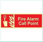 Fire Alarm Call Point Radium Night Glow Sign Sticker