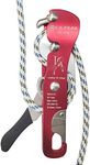 S.E.PEAK CE Certified Climbing Double Stop Descender Self-Braking Self Locking Rappelling Belay Devices for 10-12.5mm Rope for Rescue & Arborist/Anti-Panic, Hand Control, Red