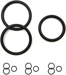 JYCJCF 3X DR3Z8566A & 6X BC3Z8590F T-Pipe Coolant Leak Repair Gaskets, Engine Radiator Hose and Reservoir Expansion Tank Hose O-Ring Kit Seals
