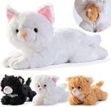 Plush Cat with Zippered Pouch for I