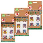 RunBugz Mosquito Repellent Patches For Kids - 30 Patches - Pack of 3 - Deet-Free - Waterproof - Natural