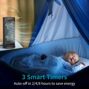 Dr. Prepare Desk Tower Fan – Compact Oscillating Cooling Fan