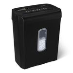 Amazon Basics 6-Sheet Cross-Cut Paper Shredder and Credit Card Shredder, 14L, Black
