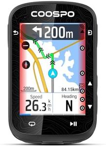 COOSPO Color Touchscreen GPS Bike Computer CS600, Wireless IP67 Waterproof Cycling GPS Speedometer with Bluetooth/ANT+, Backlight Route Navigation, Support Bike Radar & 36H Battery Life
