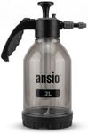 ANSIO® Pressure Sprayer 2L Pump Sprayer Bottle for Gardening, Weedkiller, Plant Care & Cleaning, Hand Pump Water Sprayer with Adjustable Nozzle, Sprays Upside Down & Sideways for Home & Garden