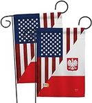 US Polish Friendship Garden Flags 2