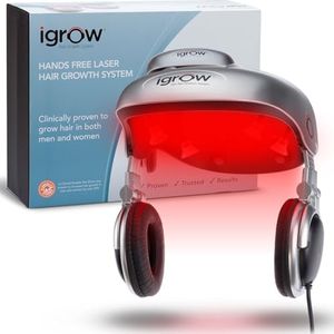 iGrow Professional Laser Hair Growth System - FDA Cleared Laser Cap Hair Growth for Men & Hair Regrowth Treatments for Women, Hair Loss Treatments Hair Helmet