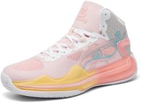 Bacury Women’s Basketball Shoes Breathable Non Slip Sneakers Lightweight Fashion Outdoor Sports Shoe Pink Size 11