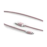 Griffin Premium Braided Micro-USB Cable, 5 ft, Tangle Resistant Nylon Cable, Bend Tested, Rose Gold