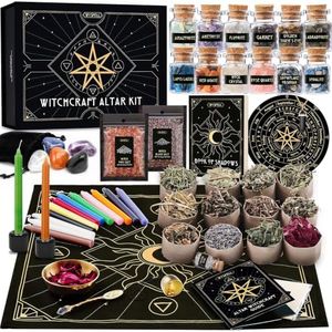 Wyspell Large Witchcraft Kit - 77 PCS - Altar Spell Set - Witchy Gifts