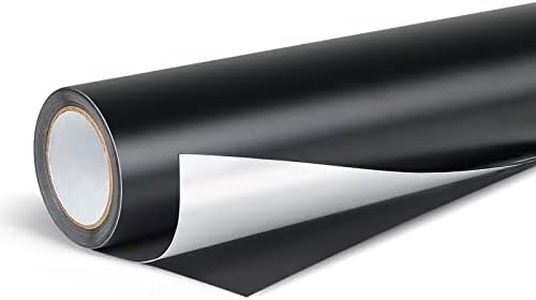 Lya Vinyl Pellicola adesiva nero opaco, Vinile Adesivo 30,5 x 500 cm, per cricut, alta qualità, colore bianco, per decorazione di feste, adesivi, taglierino artigianale