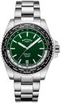 Rotary Henley World Timer Men's Green Watch GB05370/78