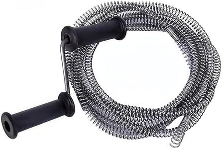 Manual Drain Snake Cleaner,16 mm x3 m MProfessional Drain Unblocker,Metal Flexible Plumbing Snake,Flexible Plumbing Clog Remover,Cleaner Auger Wire,with Handle,for Sink,Toilet,Sewer Pipe Cleaning,
