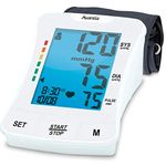 Avantia BPM-80 Professional Quality Blood Pressure Monitor, Upper Arm Automatic Blood Pressure Machine with Adjustable Arm Cuff, Large LCD Screen