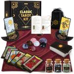 Wyspell Classic Tarot Kit - Tarot Cards Set for Beginners with Guide Book