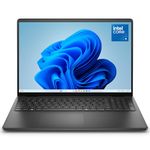 Dell 16 Laptop DC16250, 16" 2K WVA Anti-Glare 16:10, Intel Core 5 120U, 16GB RAM, 512GB SSD, Intel UHD, Windows 11 Home, UK QWERTY, Fingerprint, Carbon Black (Power Adapter Sold Separately)