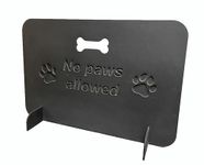 Vanity style Dog stopper, Dog barriers gate for stairs, easy setup, beautiful style (Black, 51cm x 75cm)