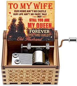 Music Box Gift to Wife - Birthday Valentine Anniversary Romantic Gift from Husband Boyfriend Present Hand Crank Music Box Play You are My Sunshine