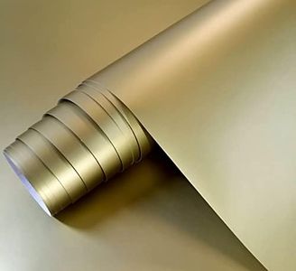 GOYAPRINT Vinilo Adhesivo Oro Metalizado 40x300 cm para Muebles Cocina Paredes Ventanas Manualidades Papel Adhesivo Decorativo (40x300 cm, Oro)