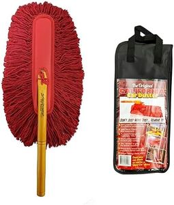 California Car Duster 62442 Standard Car Duster with Wooden Handle,Red