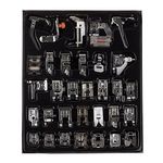 Youngine 32pcs Professional Sewing Machine Presser Feet Set Low Shank Snap-on Foot Kit for Brother, Singer, Janome, Viking