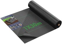 BEEWAY Weed Control Membrane 1m x 30m/Roll, Heavy Duty Weed Suppressant Membrane 90gsm, UV Stabilised Weed Barrier Fabric/Ground Cover for Patios Garden Landscape Flower Beds