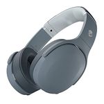 Skullcandy Crusher Evo Over-Ear Wireless Headphones with Sensory Bass, 40 Hr Battery, Microphone, Works with iPhone Android and Bluetooth Devices - Grey