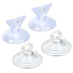 MECCANIXITY Bulb Changers, 35mm 38mm Dia. PVC Suction Cup Light Lamp Replacing Tools for GU10 MR16 Bulbs, 2 Size Clear, Pack of 4