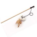 PETS EMPIRE Pet Toy Funny Wand Cat Teaser Cat Wand Interactive Funny Sticks for Cat 1pcs (Color May Vary)