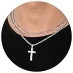 Ursteel Cross Necklace for Men, Men