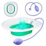 Sitz Bath for Toilet Seat,Sitz Bath for Hemorrhoids,Yoni Steam Seat for Toilet - Collapsible, Easy to Store, Discreet Over The Seat Sitz Bath to Treat Postpartum Wounds, Hemorrhoids, Perineal Care.