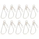 Fish Stringer, Heavy Duty Fishing Stringer Large Fish Lock Cable Stainless Steel Fishing Stringer Fish Lock Holder for Kayak Hiking Outdoor Fishing 10Pcs