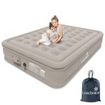 Luxchoice Air Mattress with Built in Pump Inflatable Mattress Anti Puncture Blow up Mattress with Rechargeable Pump Matelas Gonflable Double Air Bed for Home Camping Travel