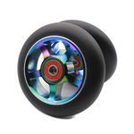 2Pcs Replacement 100 mm Pro Stunt Scooter Wheel with ABEC 9 Bearings Fit for MGP/Razor/Lucky Pro Scooters (Rianbow)