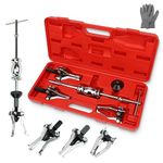 ReluxGo 3 Jaw Gear Bearing Slide Hammer Puller Set, Universal Internal & External Gear Pulley Puller Set for Pulling Out Gears Bearings