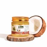 INDUS VALLEY Bio Organic Extra Virgin Pure Coconut Oil for All Skin Type & Hair Growth, Reduces Dandruff, Helps to Prevents Hairfall for Men & Women, Sulphate & Paraben Free - 175ml